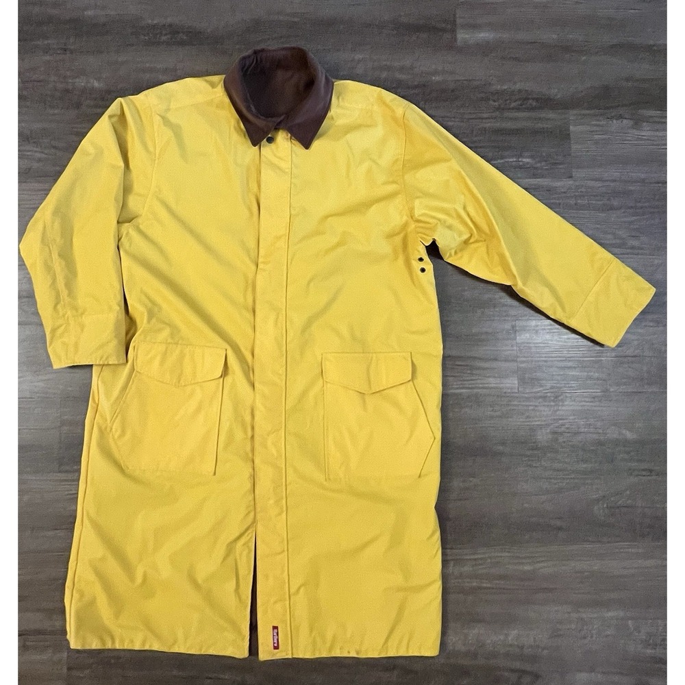 Vtg 90s Unisex Marlboro Unlimited Reversible Rain Trench‎ Coat/Duster Jacket XL